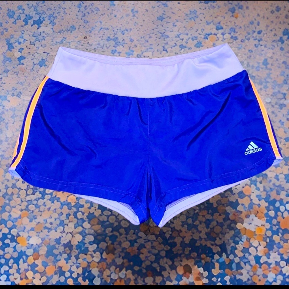 Adidas Response Climalite Running Short W/Pocket Wide Waist Band 3 Orange Shorts